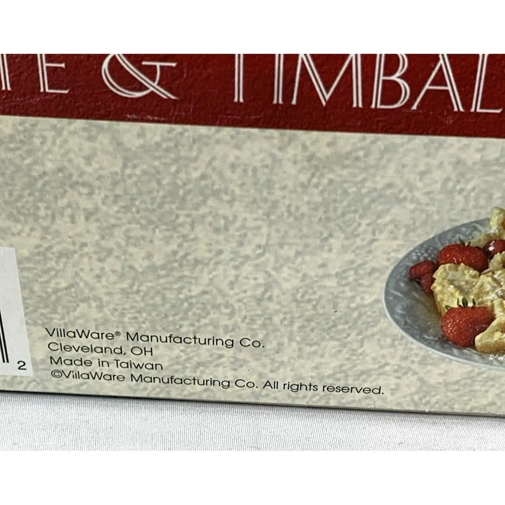 VillaWare Rosette & Timbale Set -9 Molds, 2 Tools- Orig Box - EXCELLENT‎